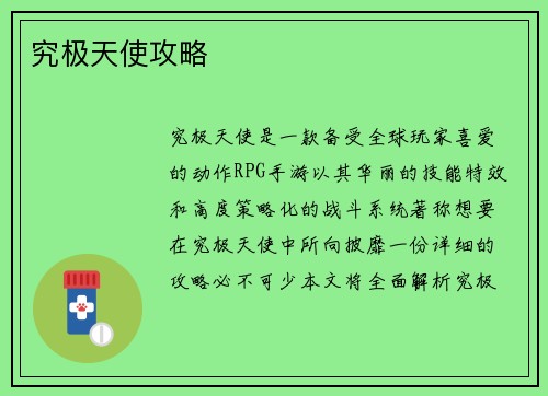 究极天使攻略